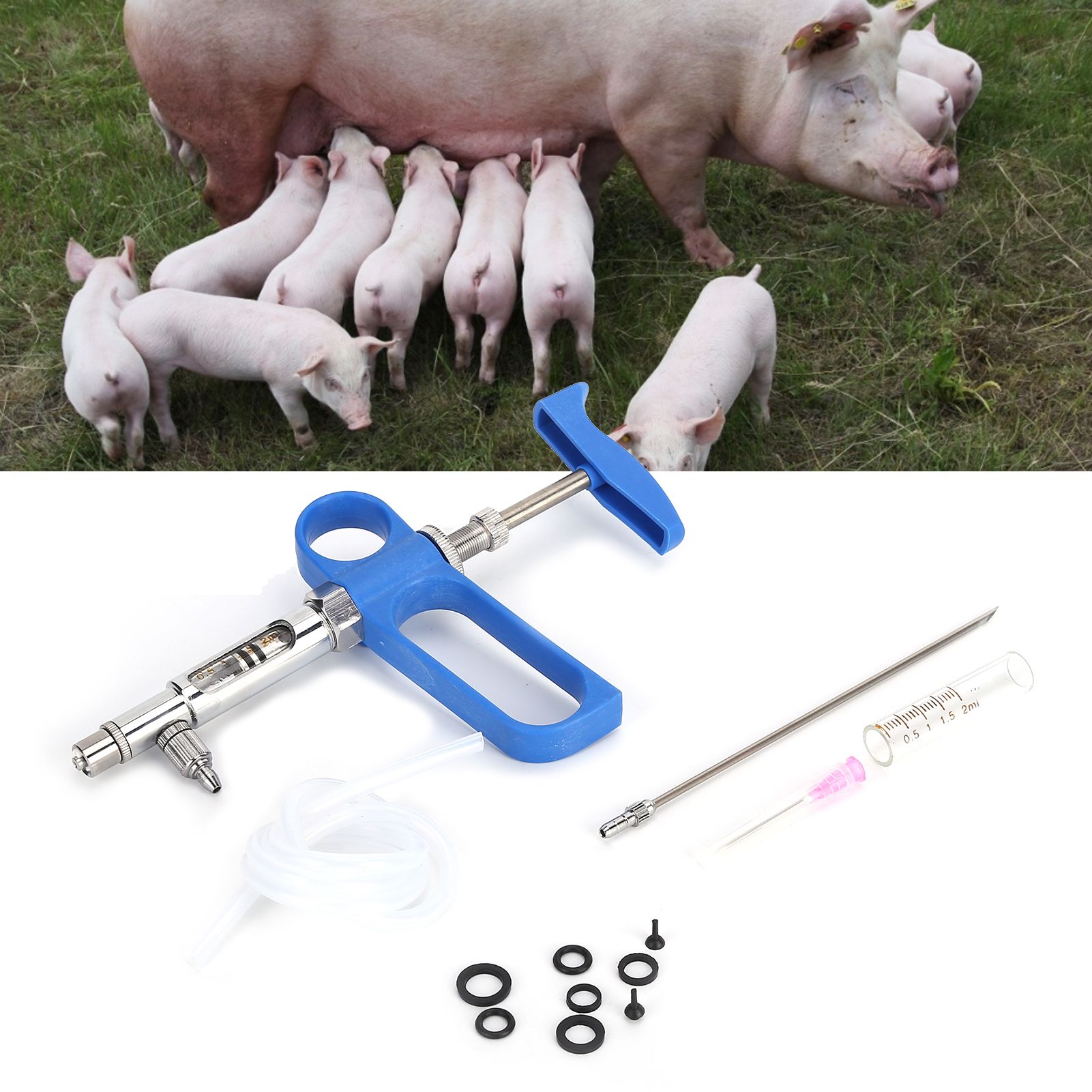 2ml Vaccine Syringe Type C Continuous Syringe Injector for Chicken Pig Sheep view 12