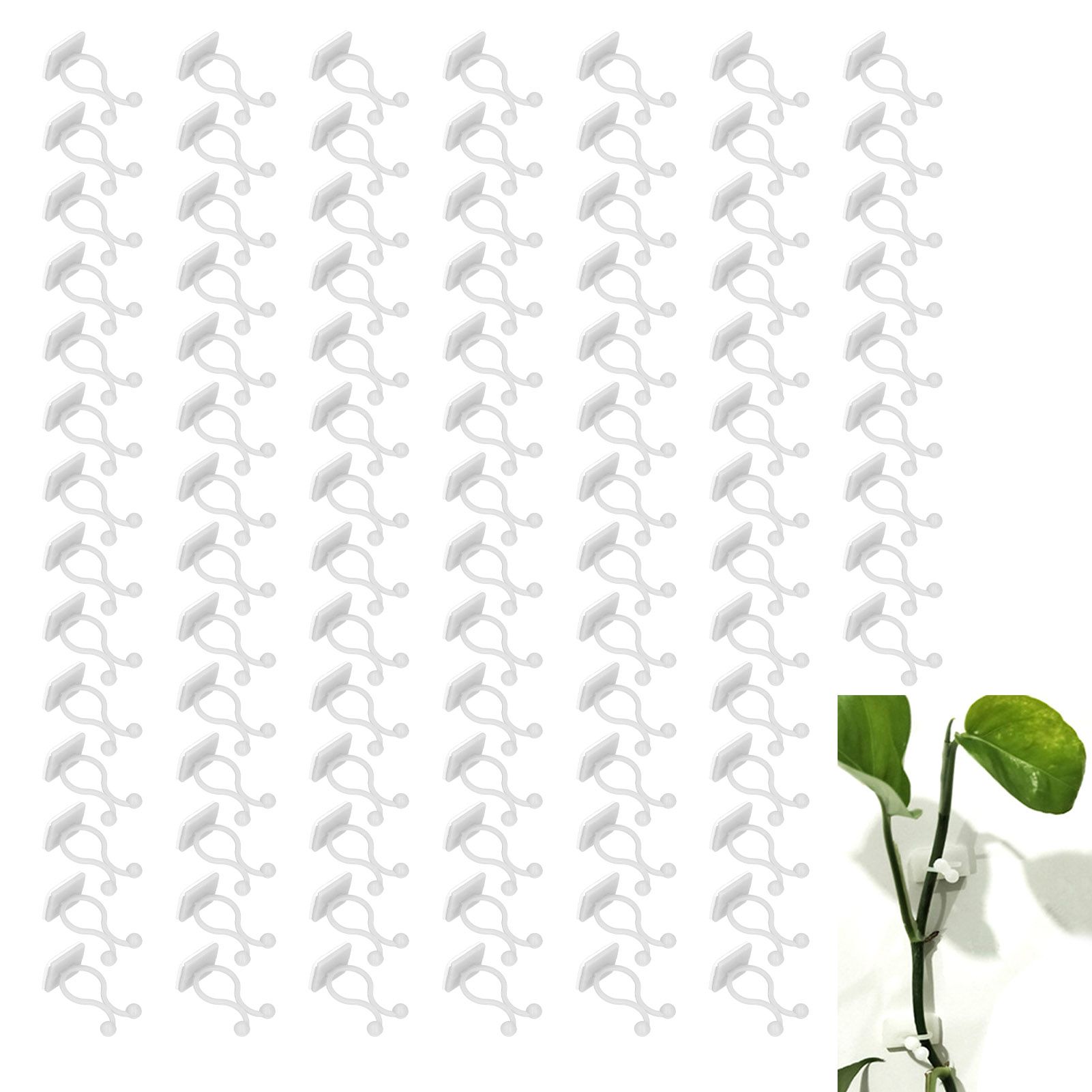 100PCS Plant Climbing Wall Fixture Wall Vines Fixing Clip Self Adhesive Branch view 12