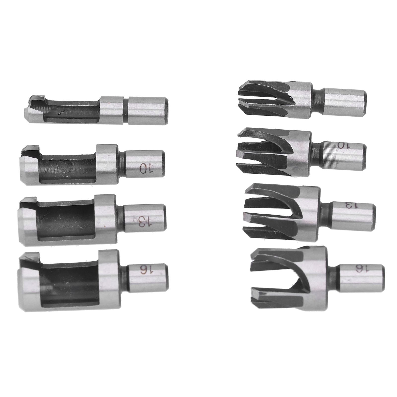 8Pcs Wood Plug Drill Bit Cutter Carbon Steel Industrial Barrel Claw Type view 2