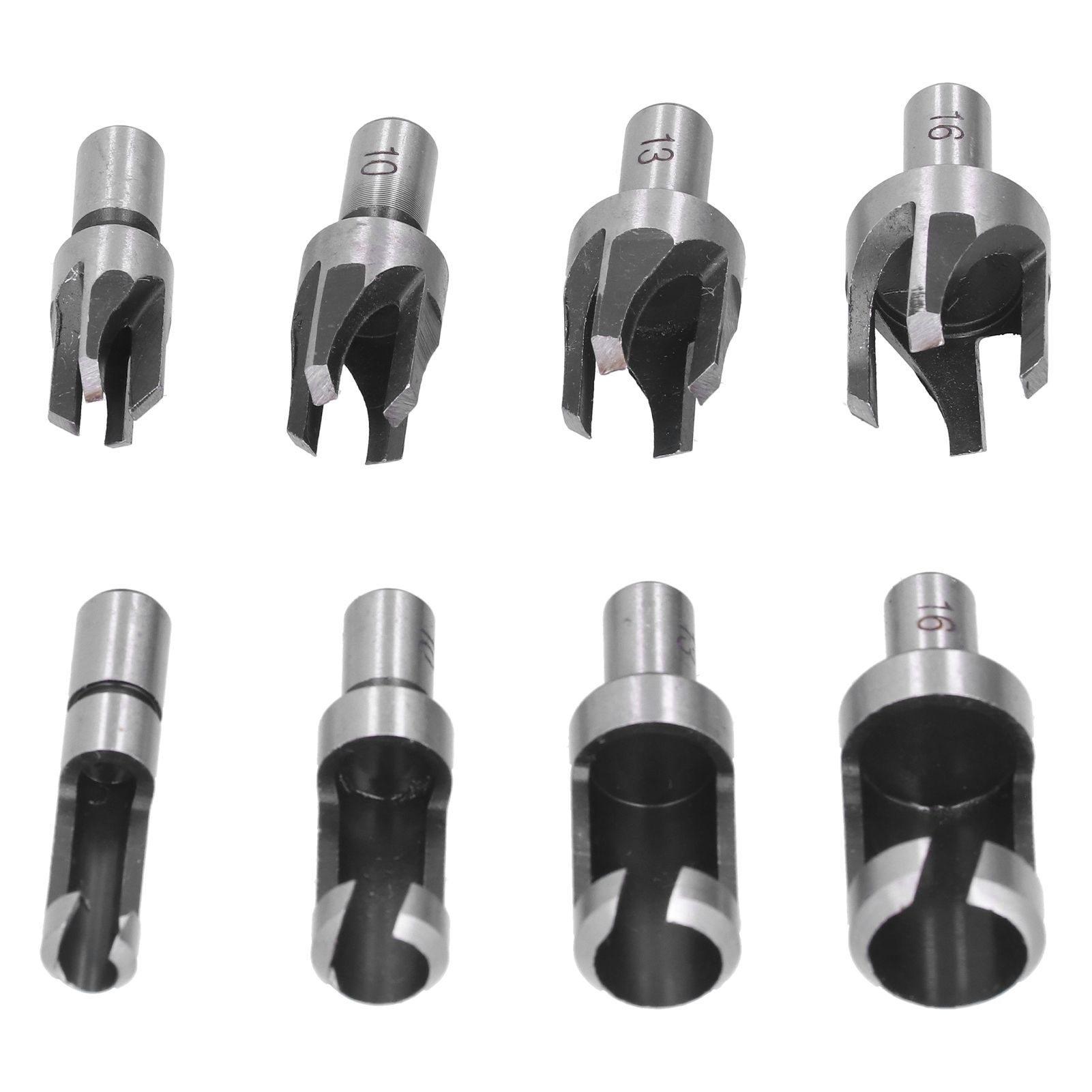 8Pcs Wood Plug Drill Bit Cutter Carbon Steel Industrial Barrel Claw Type view 3