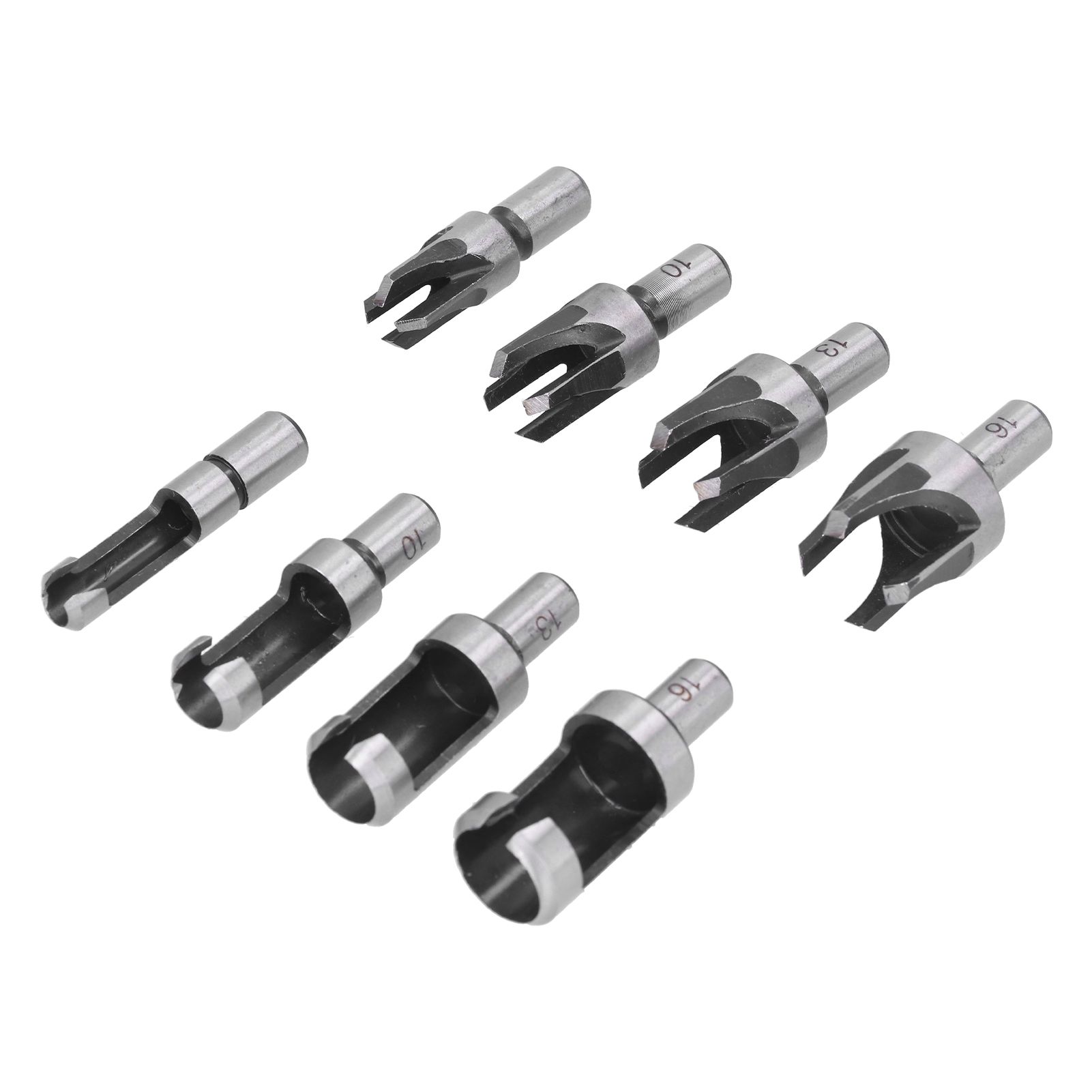 8Pcs Wood Plug Drill Bit Cutter Carbon Steel Industrial Barrel Claw Type view 4