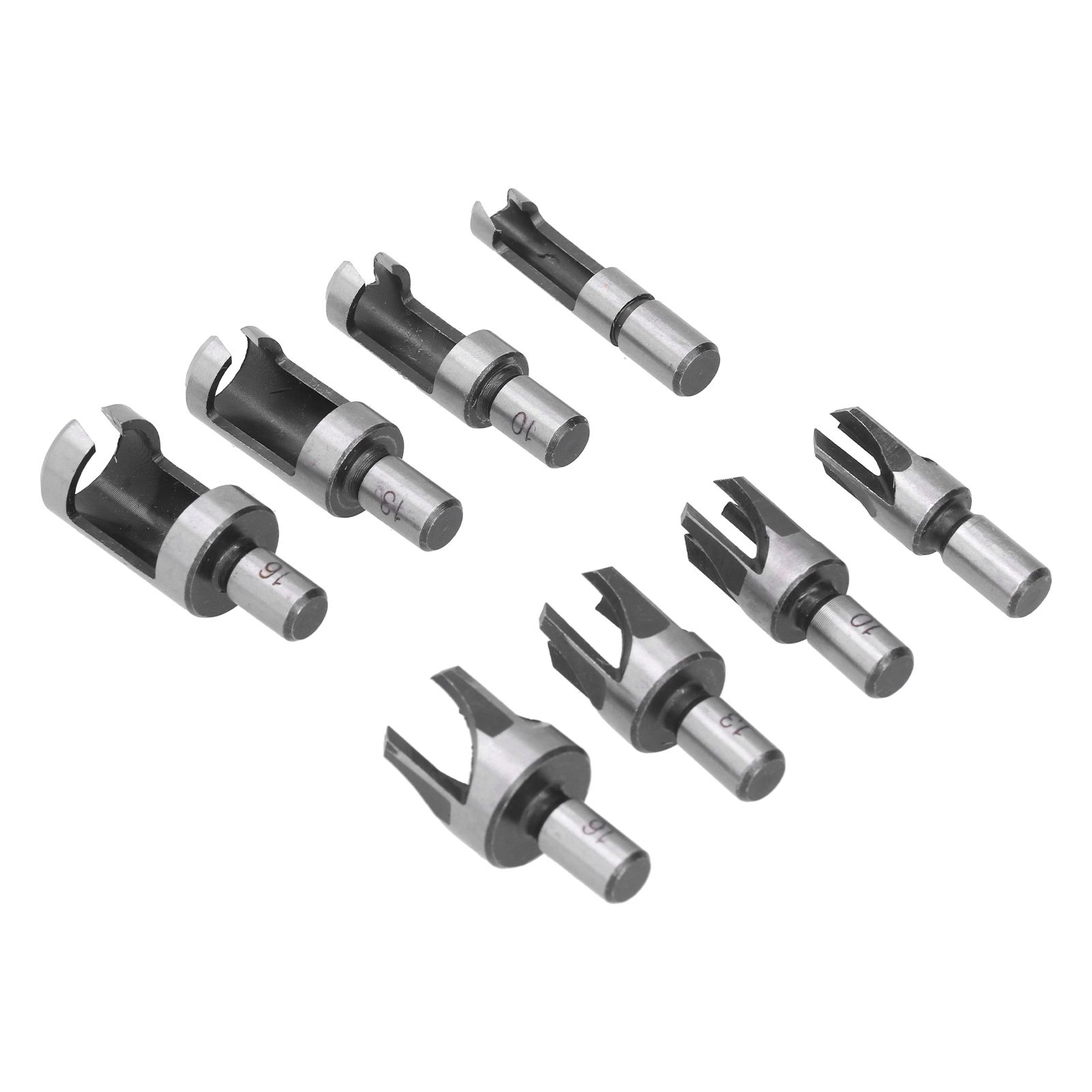 8Pcs Wood Plug Drill Bit Cutter Carbon Steel Industrial Barrel Claw Type view 6