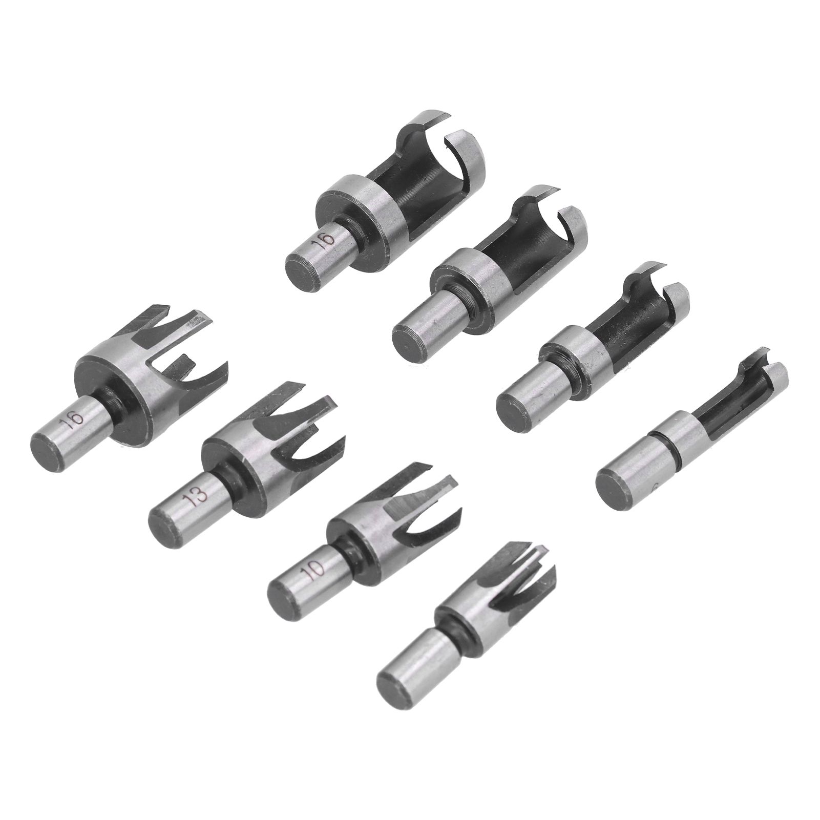 8Pcs Wood Plug Drill Bit Cutter Carbon Steel Industrial Barrel Claw Type view 8