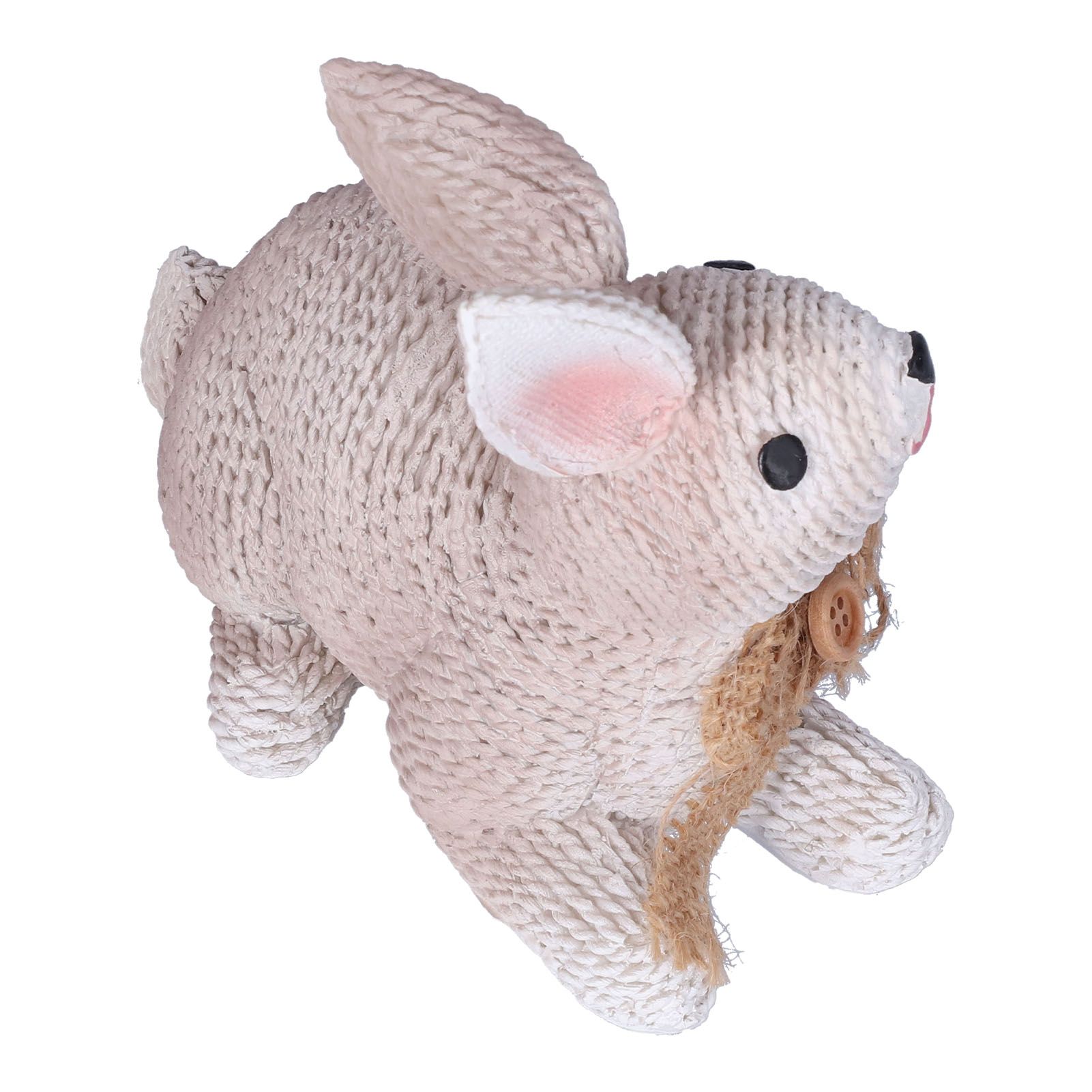 Rabbit Sculpture Simulation Resin Rabbit Ornament Environmentalliy Friendly view 2