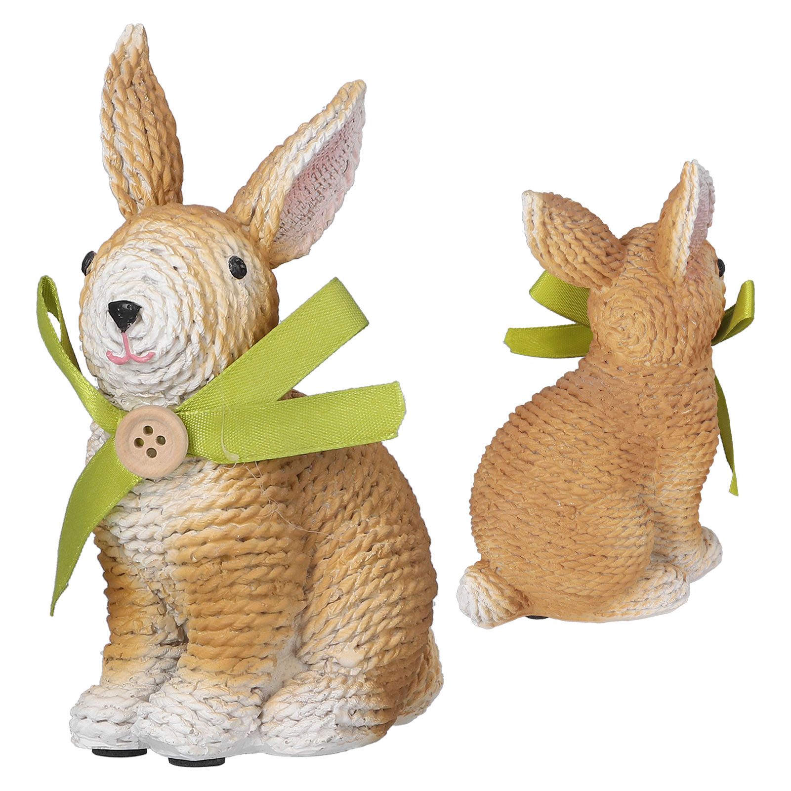 Rabbit Sculpture Simulation Resin Rabbit Ornament Environmentalliy Friendly view 10