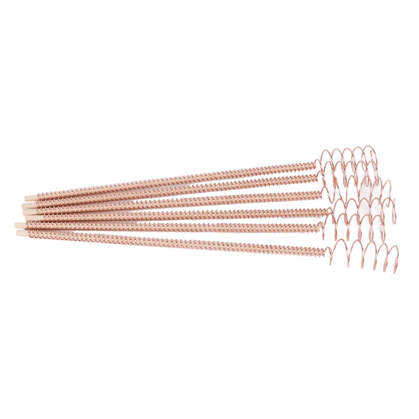 6PCS Electroculture Plant Stakes 12 Inch Natural Wood Stake Wrapped with Pure view 6