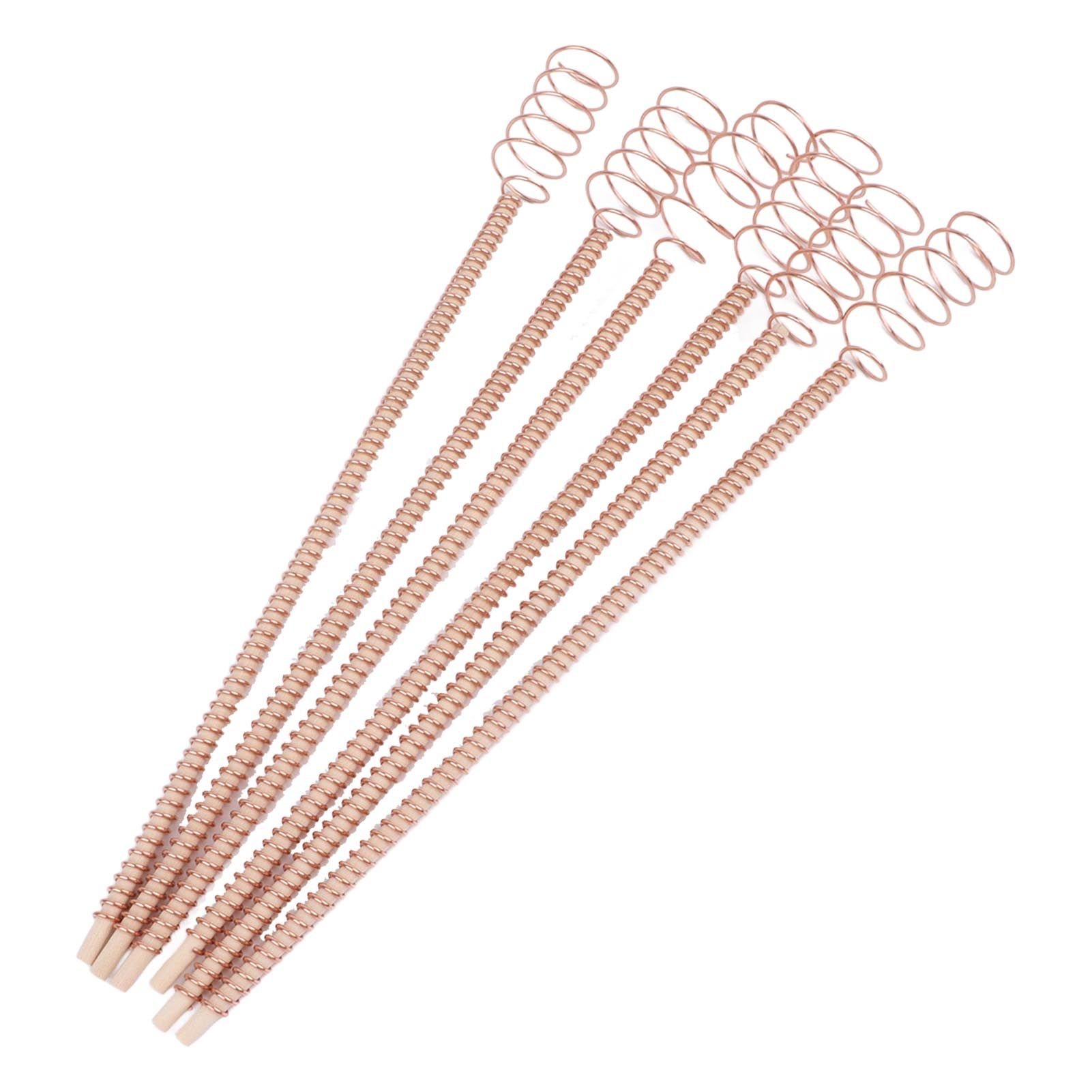 6PCS Electroculture Plant Stakes 12 Inch Natural Wood Stake Wrapped with Pure view 7
