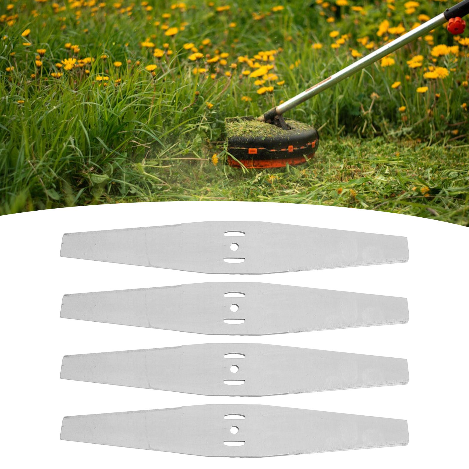 4PCS Lawn Mower Blades Stainless Steel Electric Grass Trimmer Cutter Blade view 11