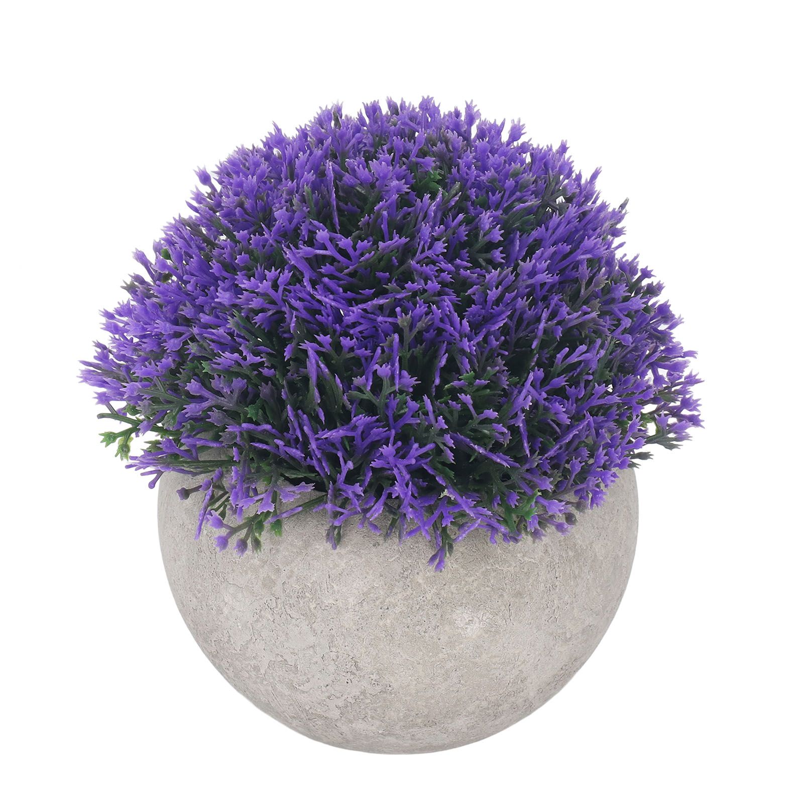 3PCS Artificial Potted Plant Fake Plants Realistic Round Base Long Lasting view 14