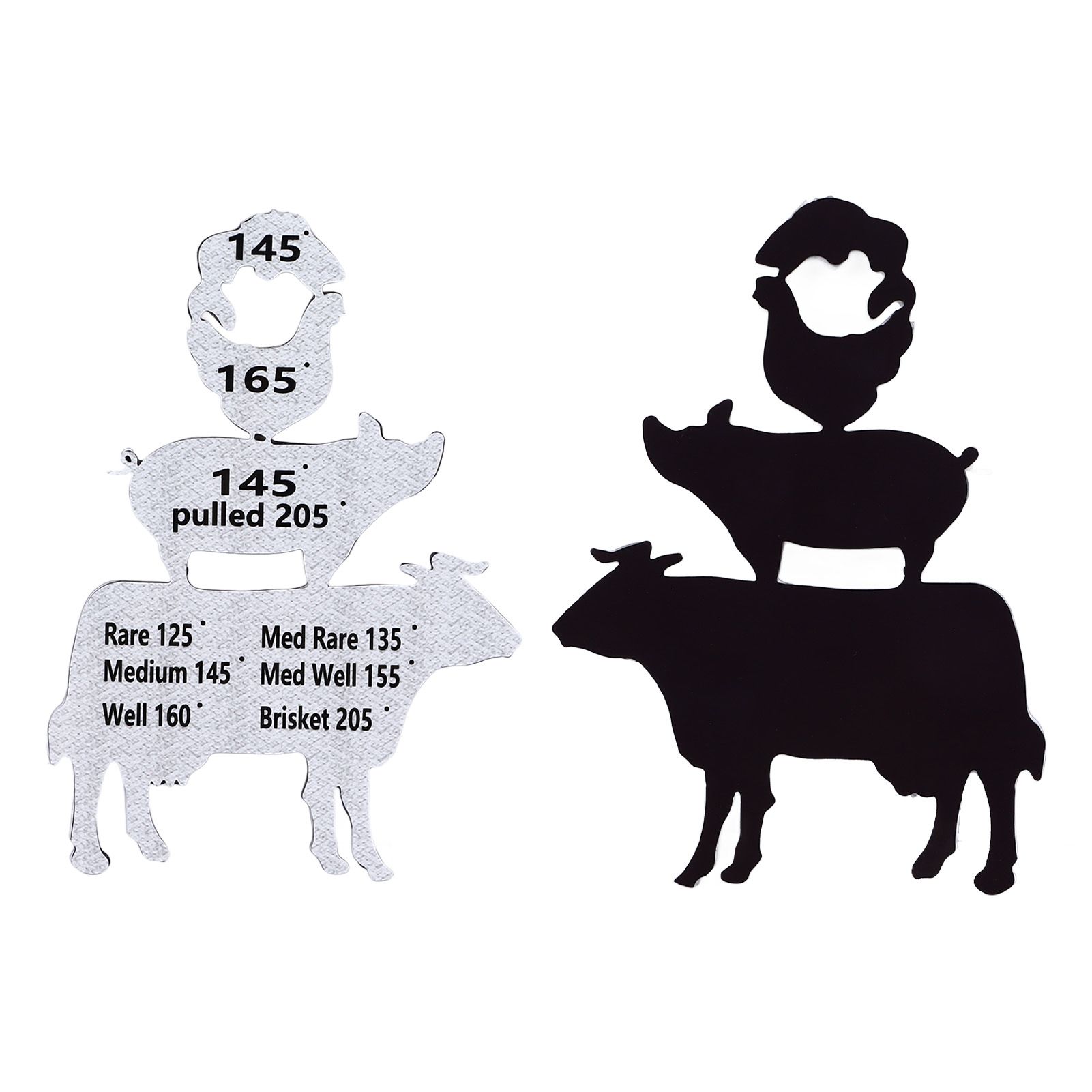 Meat Temperature Magnet Animal Internal Temperature Guide Acrylic Beef Pork view 10