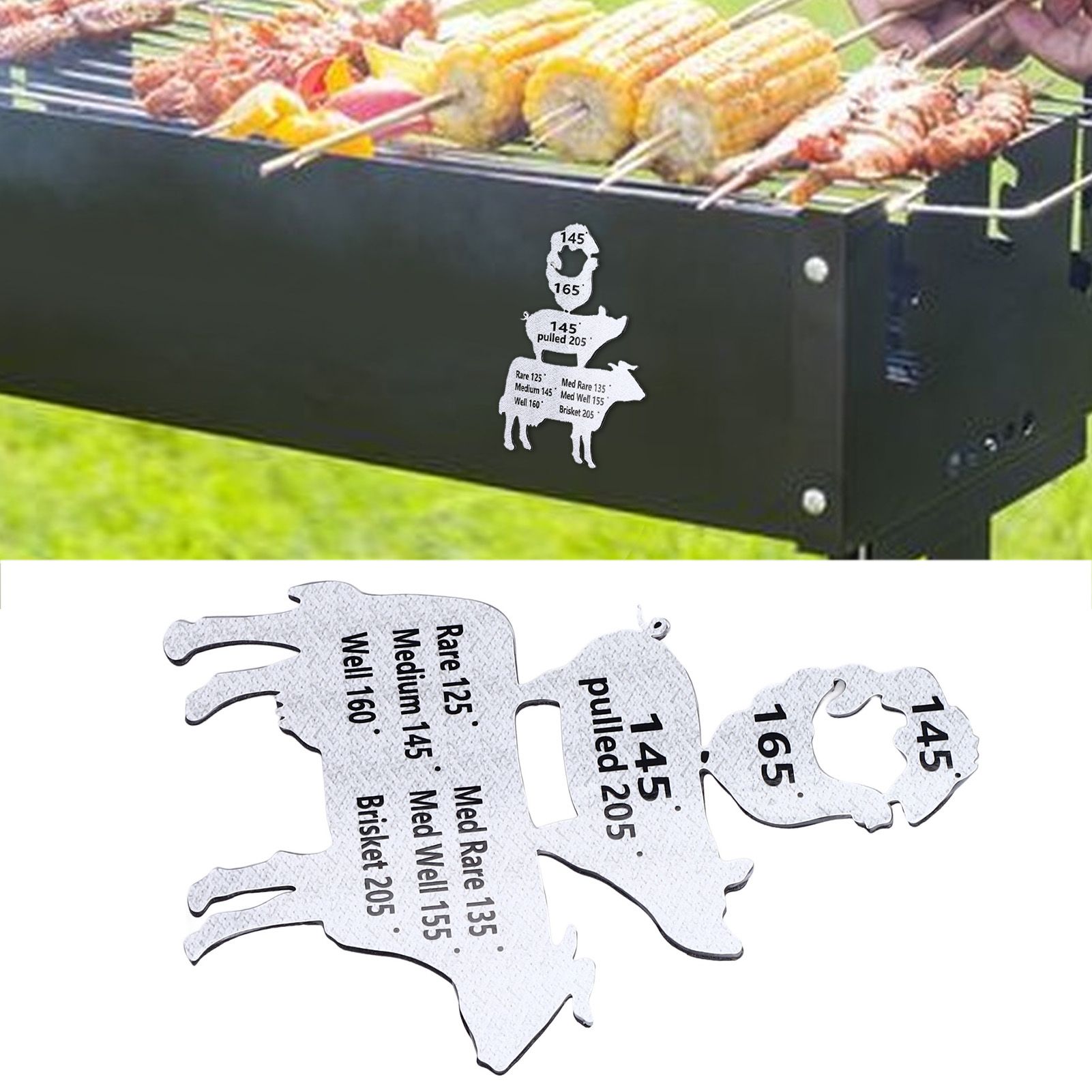 Meat Temperature Magnet Animal Internal Temperature Guide Acrylic Beef Pork view 11