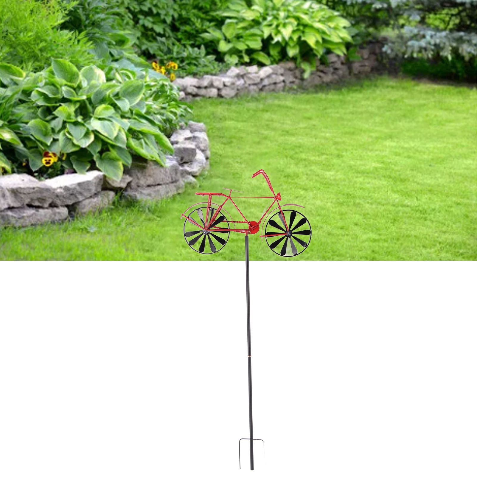 Bike Wind Spinners Vintage Bicycle Metal Wind Spinner Vintage Style Stake view 11