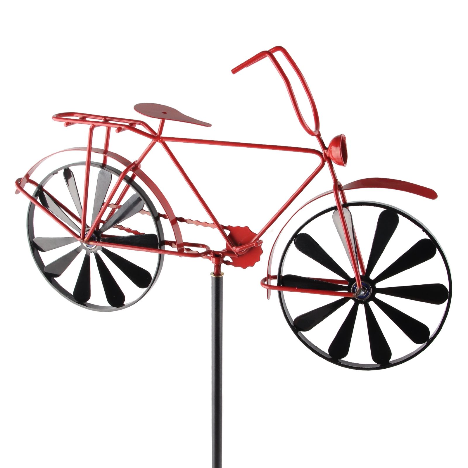 Bike Wind Spinners Vintage Bicycle Metal Wind Spinner Vintage Style Stake view 13