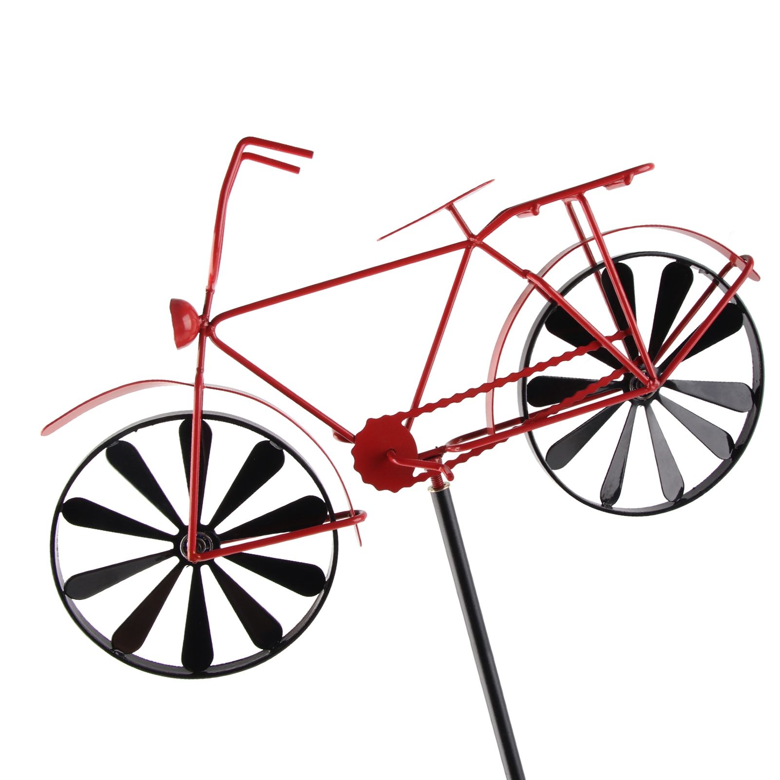 Bike Wind Spinners Vintage Bicycle Metal Wind Spinner Vintage Style Stake view 14