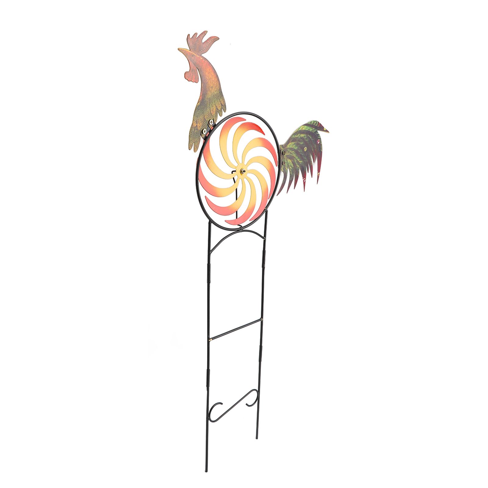 Rooster Wind Spinner Metal Iron Windmill Decorative Cock Wind Sculpture for view 3