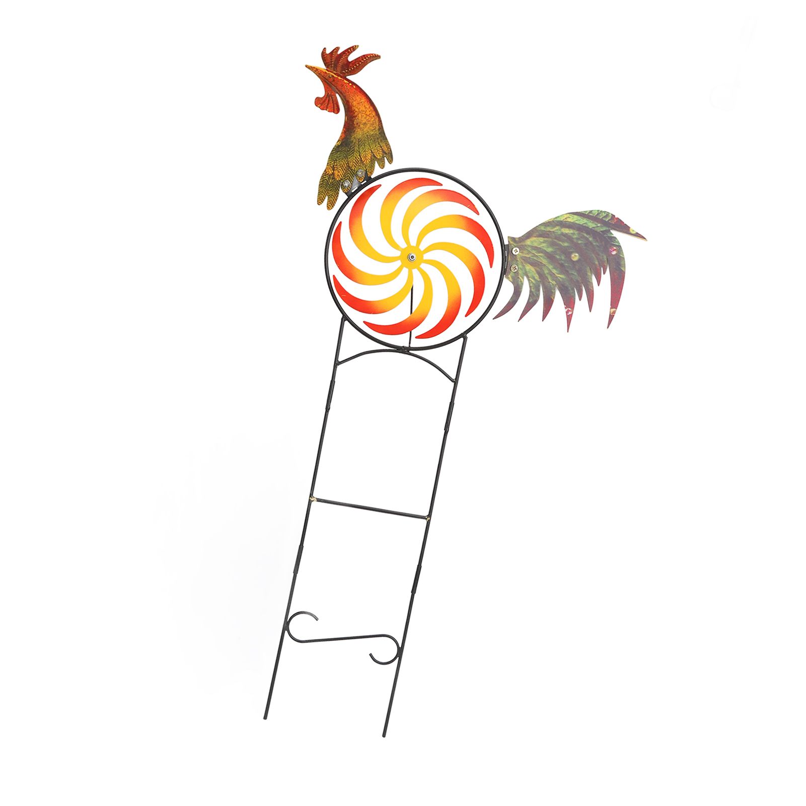 Rooster Wind Spinner Metal Iron Windmill Decorative Cock Wind Sculpture for view 5