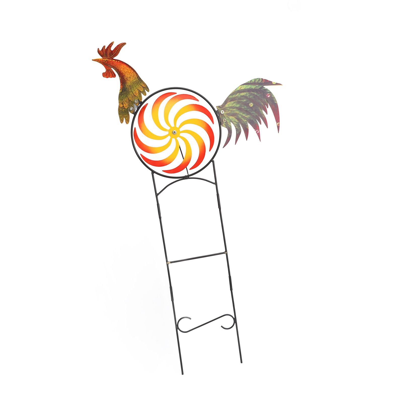 Rooster Wind Spinner Metal Iron Windmill Decorative Cock Wind Sculpture for view 6