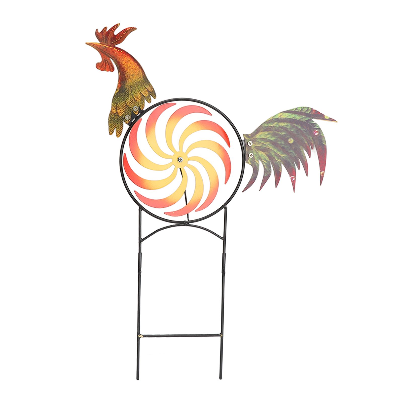Rooster Wind Spinner Metal Iron Windmill Decorative Cock Wind Sculpture for view 8