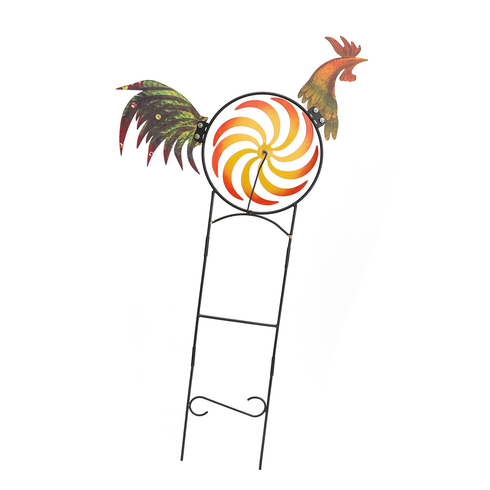 Rooster Wind Spinner Metal Iron Windmill Decorative Cock Wind Sculpture for view 10