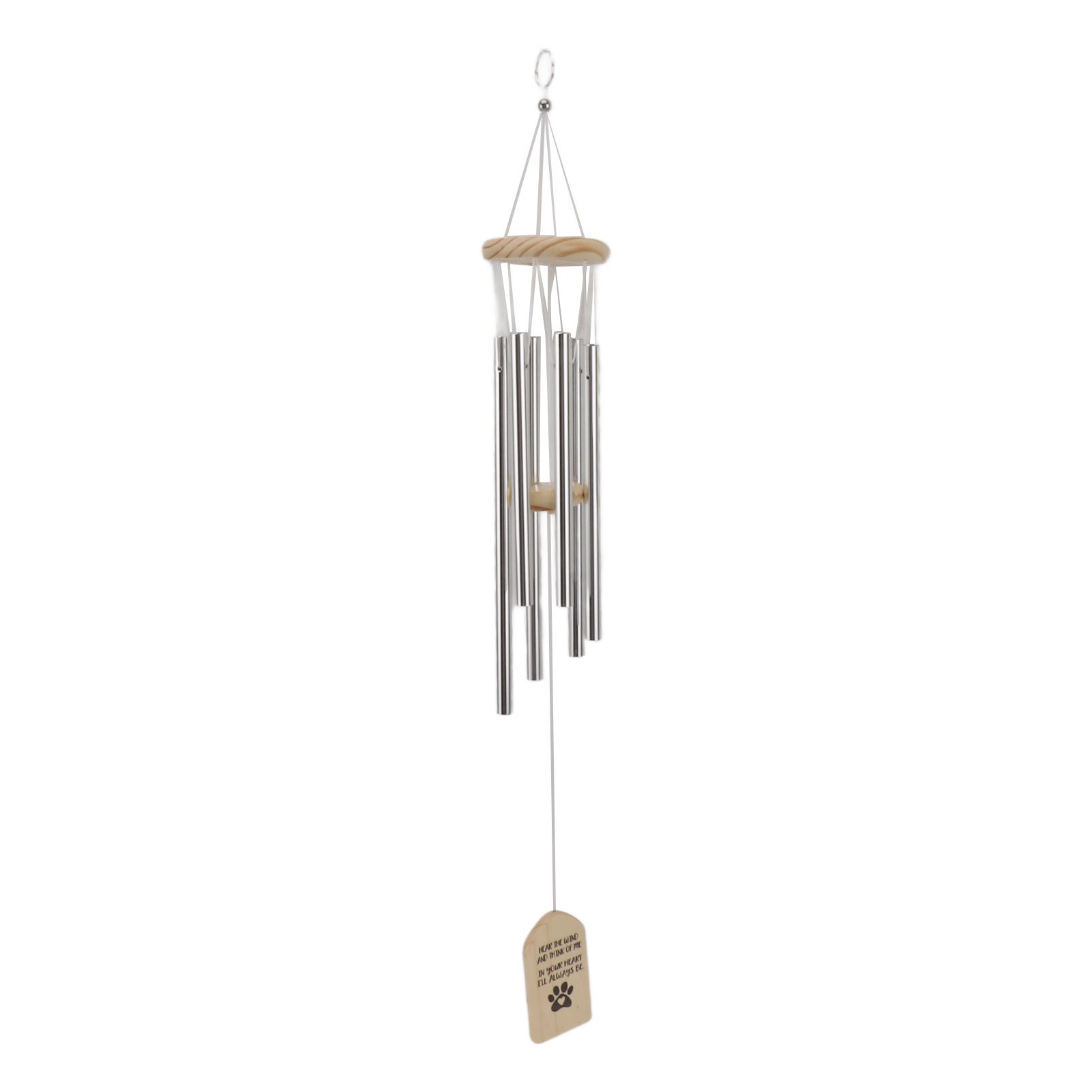 Pet Memorial Wind Chimes Wooden Outdoor Sympathy Wind Chimes Dog Memorial view 2