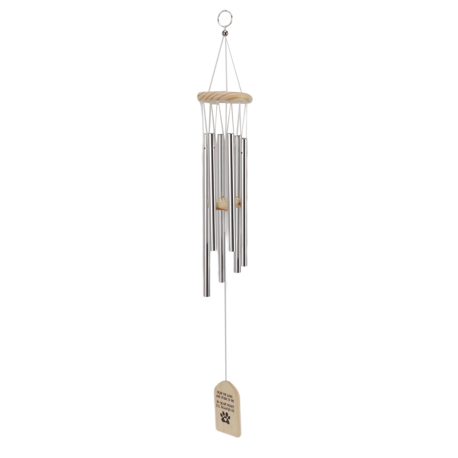 Pet Memorial Wind Chimes Wooden Outdoor Sympathy Wind Chimes Dog Memorial view 3