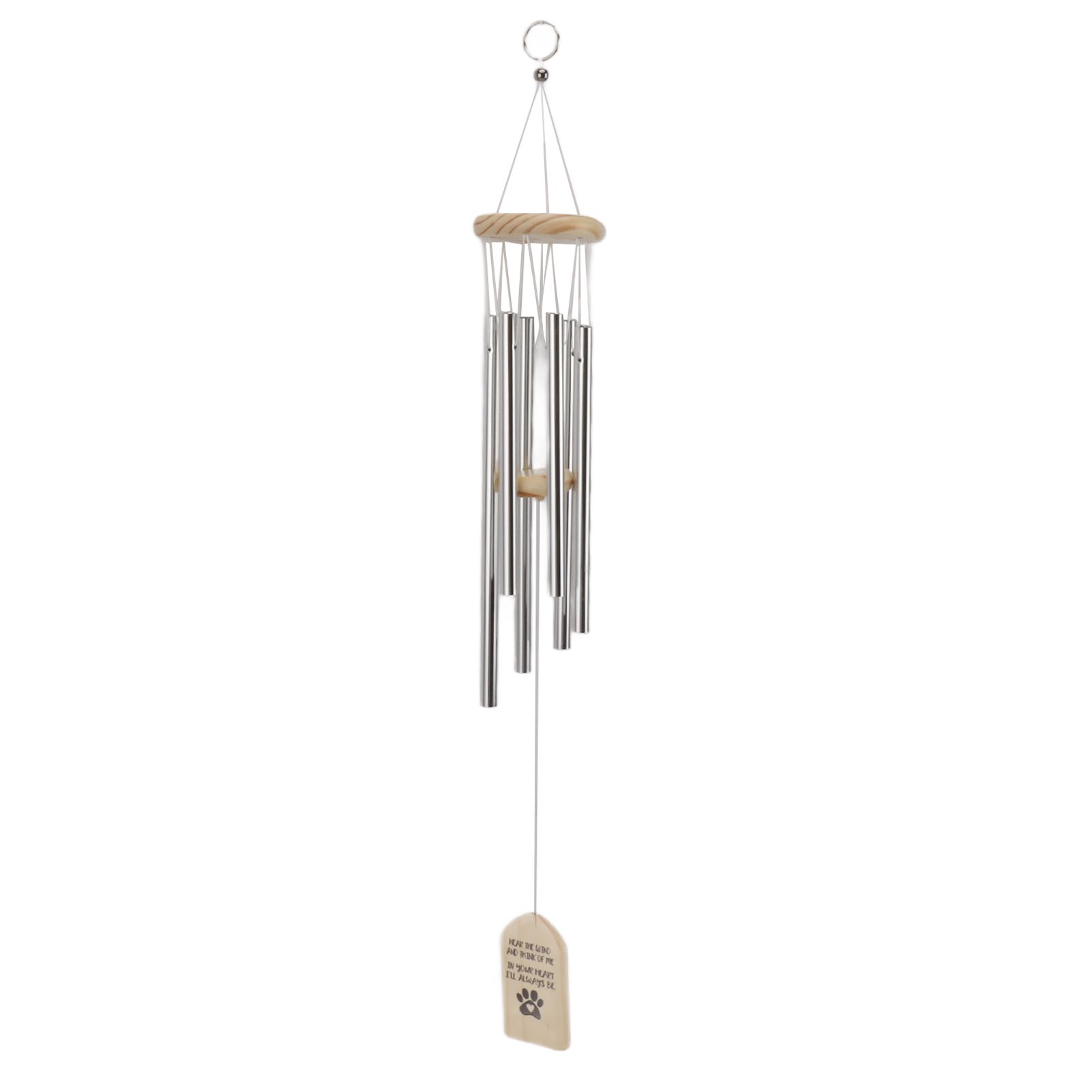 Pet Memorial Wind Chimes Wooden Outdoor Sympathy Wind Chimes Dog Memorial view 4