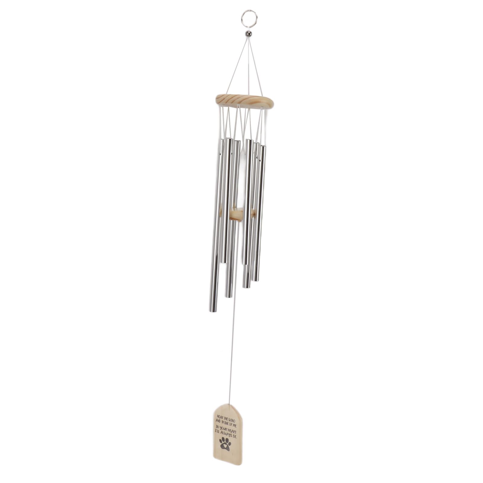 Pet Memorial Wind Chimes Wooden Outdoor Sympathy Wind Chimes Dog Memorial view 8