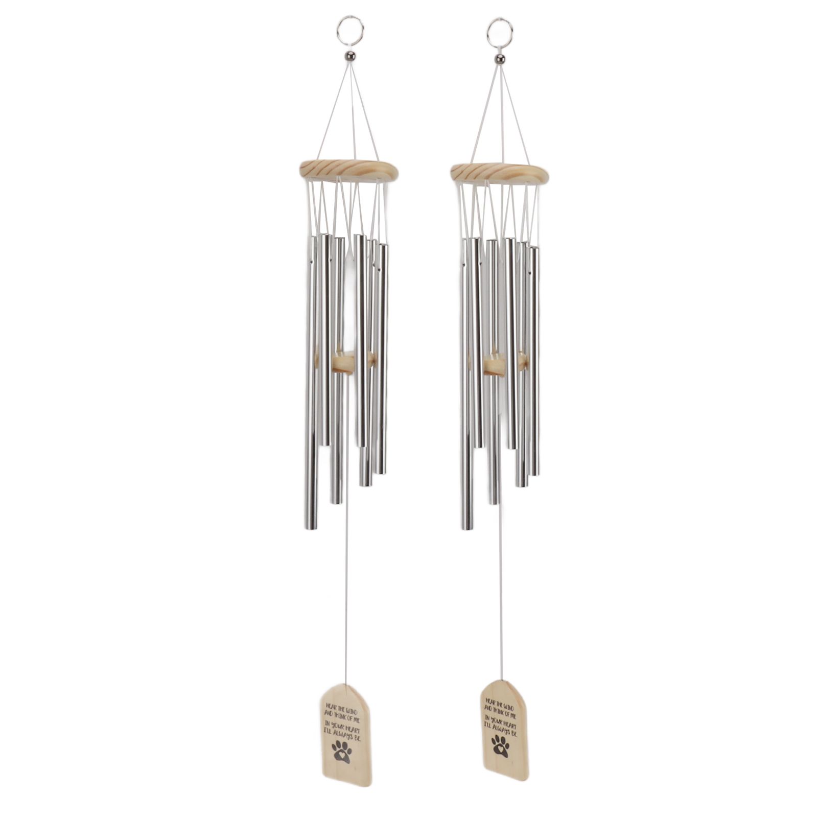 Pet Memorial Wind Chimes Wooden Outdoor Sympathy Wind Chimes Dog Memorial view 10