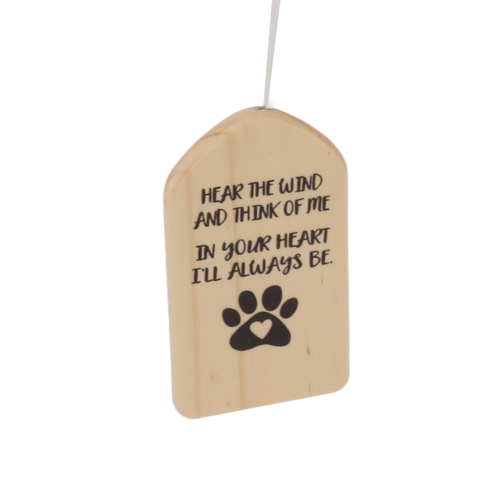 Pet Memorial Wind Chimes Wooden Outdoor Sympathy Wind Chimes Dog Memorial view 14