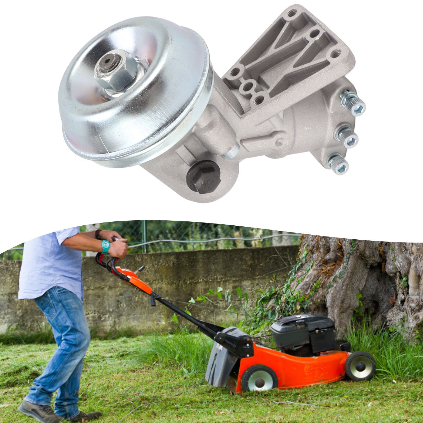 10 Teeth Lawn Mower Gear Head Trimmer Cutting Machine Gear Box 32mm Diameter view 12