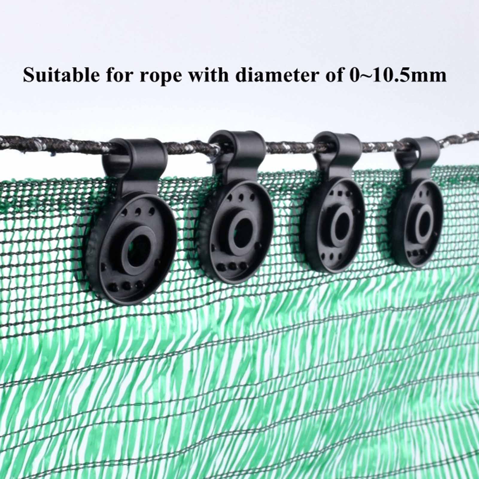 50 Pcs Shade Cloth Plastic Clips Round Sunshade Net Fixing Clip for Garden view 15