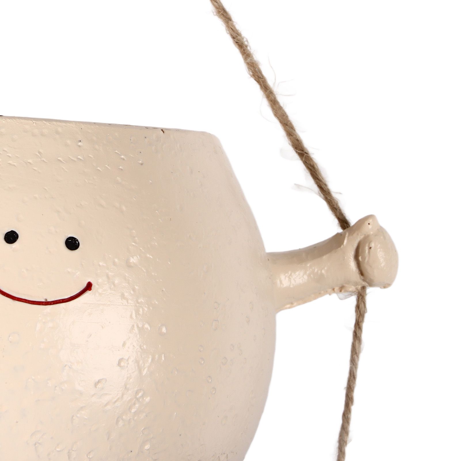 Swing Face Planter Resin Wall Hanging Head Planter Smiling Face Succulent view 13