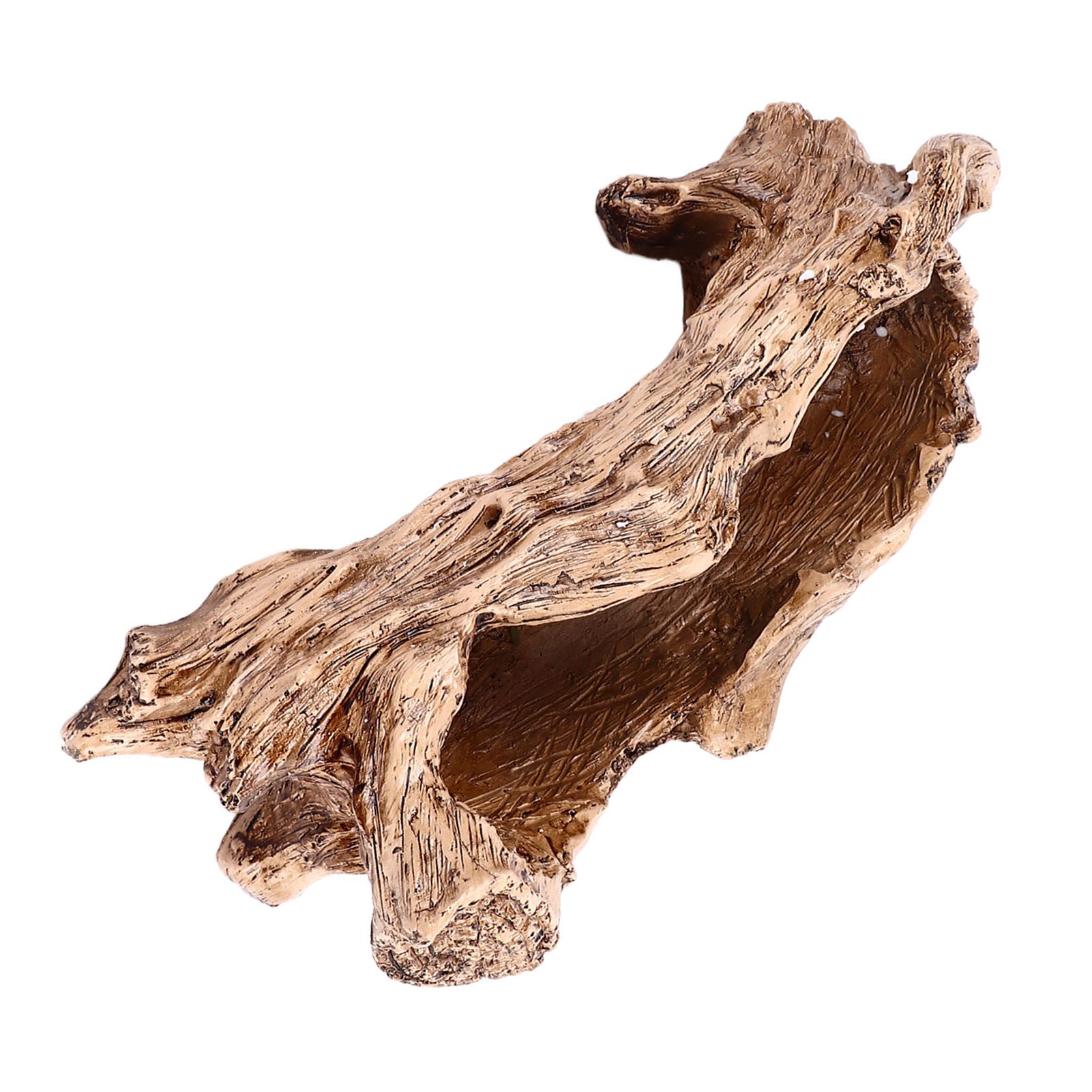 Artificial Driftwood Planter Resin Succulent Planter Vintage Tree Root Stump view 3