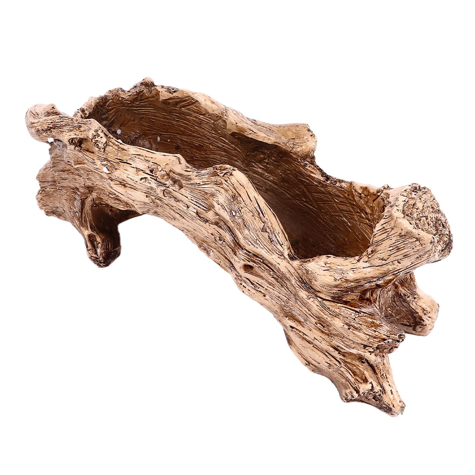 Artificial Driftwood Planter Resin Succulent Planter Vintage Tree Root Stump view 8