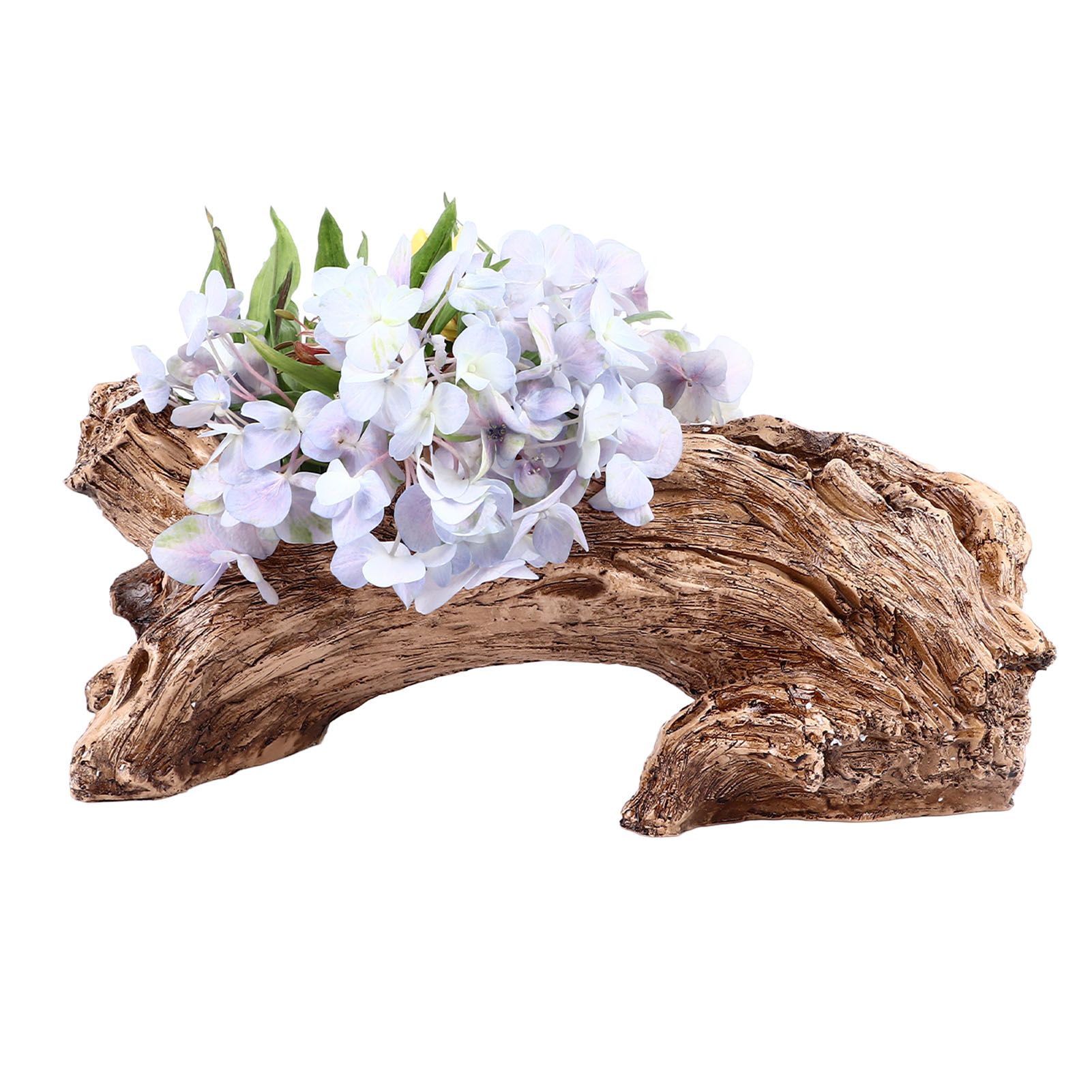 Artificial Driftwood Planter Resin Succulent Planter Vintage Tree Root Stump view 9