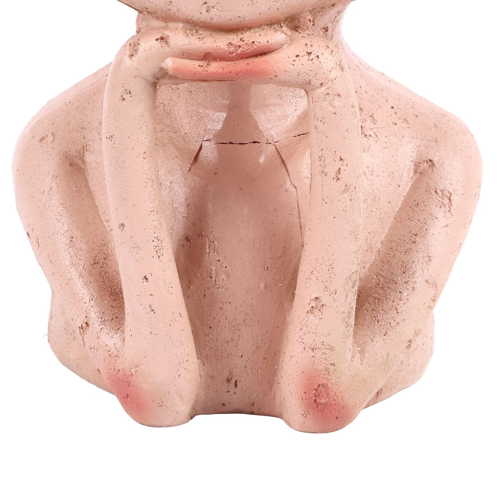 Head Planter Resin Unique Succulent Flower Pot Open Eyed Alien Face Planter view 13