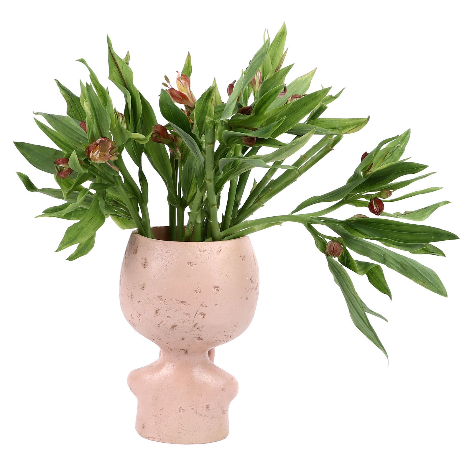 Head Planter Resin Unique Succulent Flower Pot Open Eyed Alien Face Planter view 15