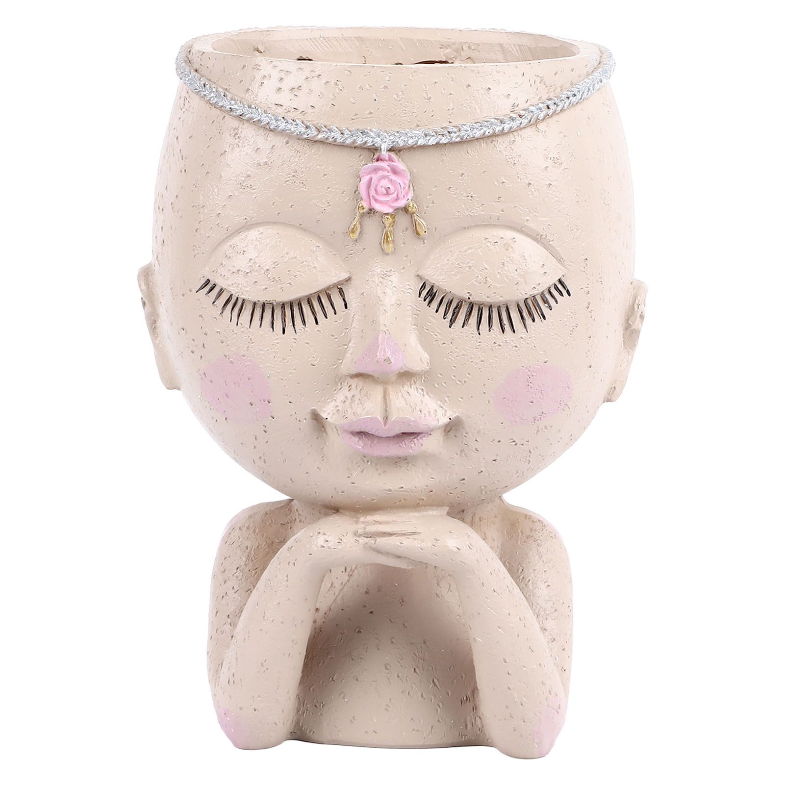 Face Flower Pot Head Planter Pot Succulent Planter Cute Resin Cactus Planter