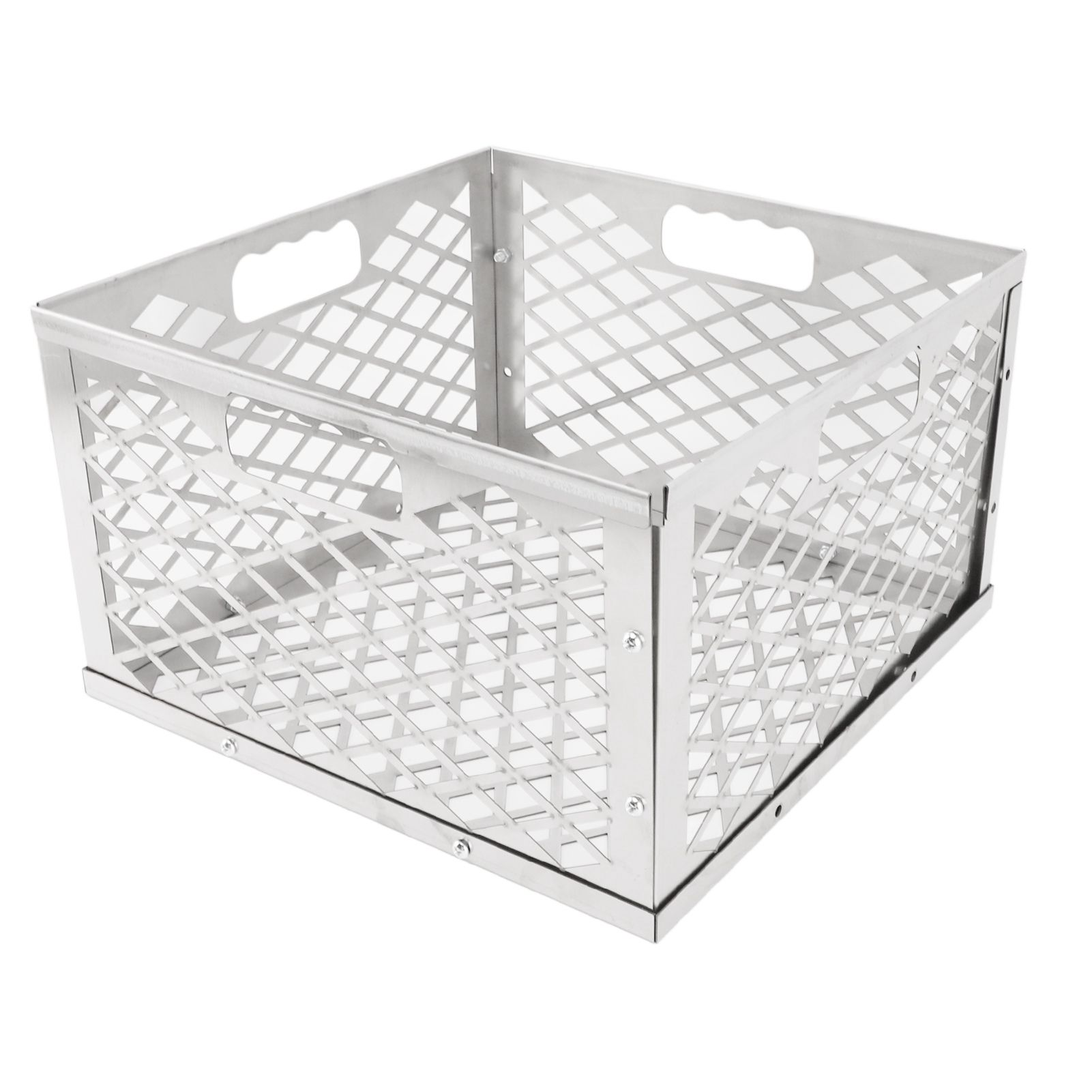 Charcoal Basket Detachable Design Portable Rugged Durable Stainless Steel view 2