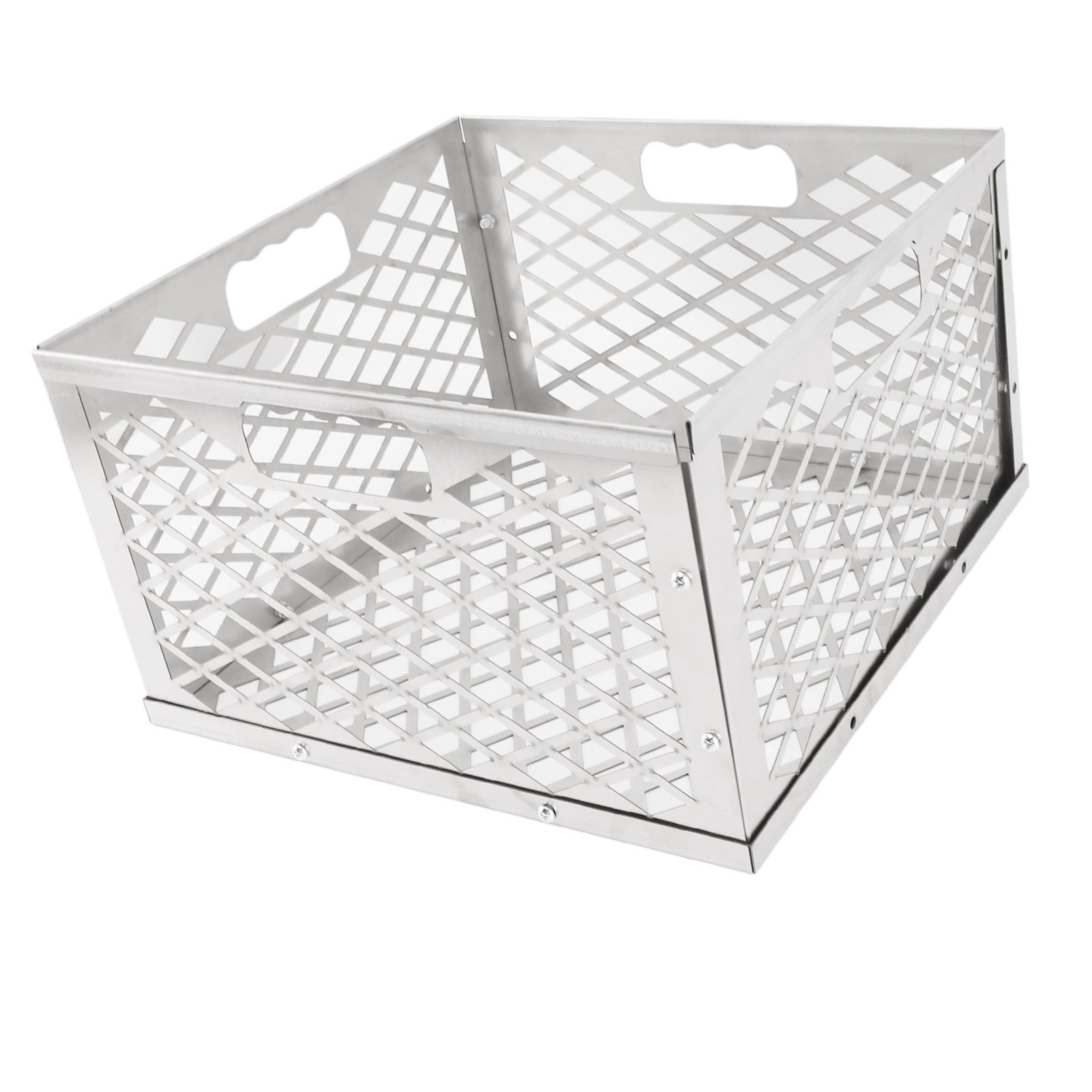 Charcoal Basket Detachable Design Portable Rugged Durable Stainless Steel view 5
