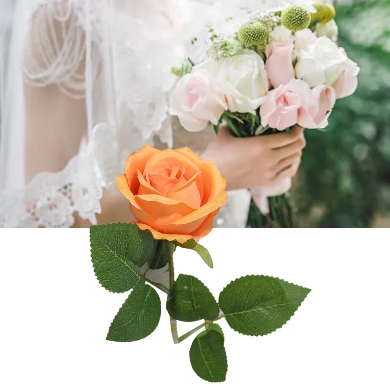 Simulated Silk Flowers Roses Home Living Room Simulation Flowers Decorative view 12