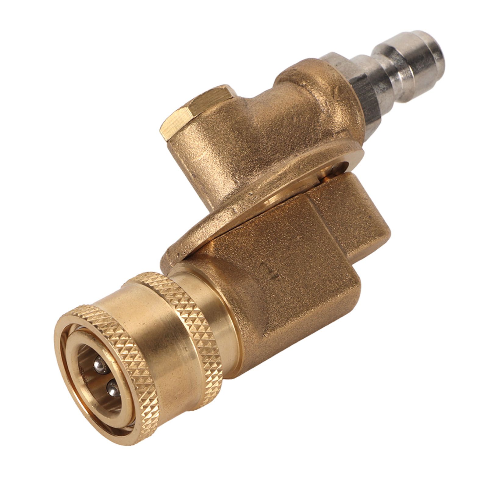 Quick Connecting Pivoting Coupler Attachment 1/4in for Pressure Washer Nozzle view 2