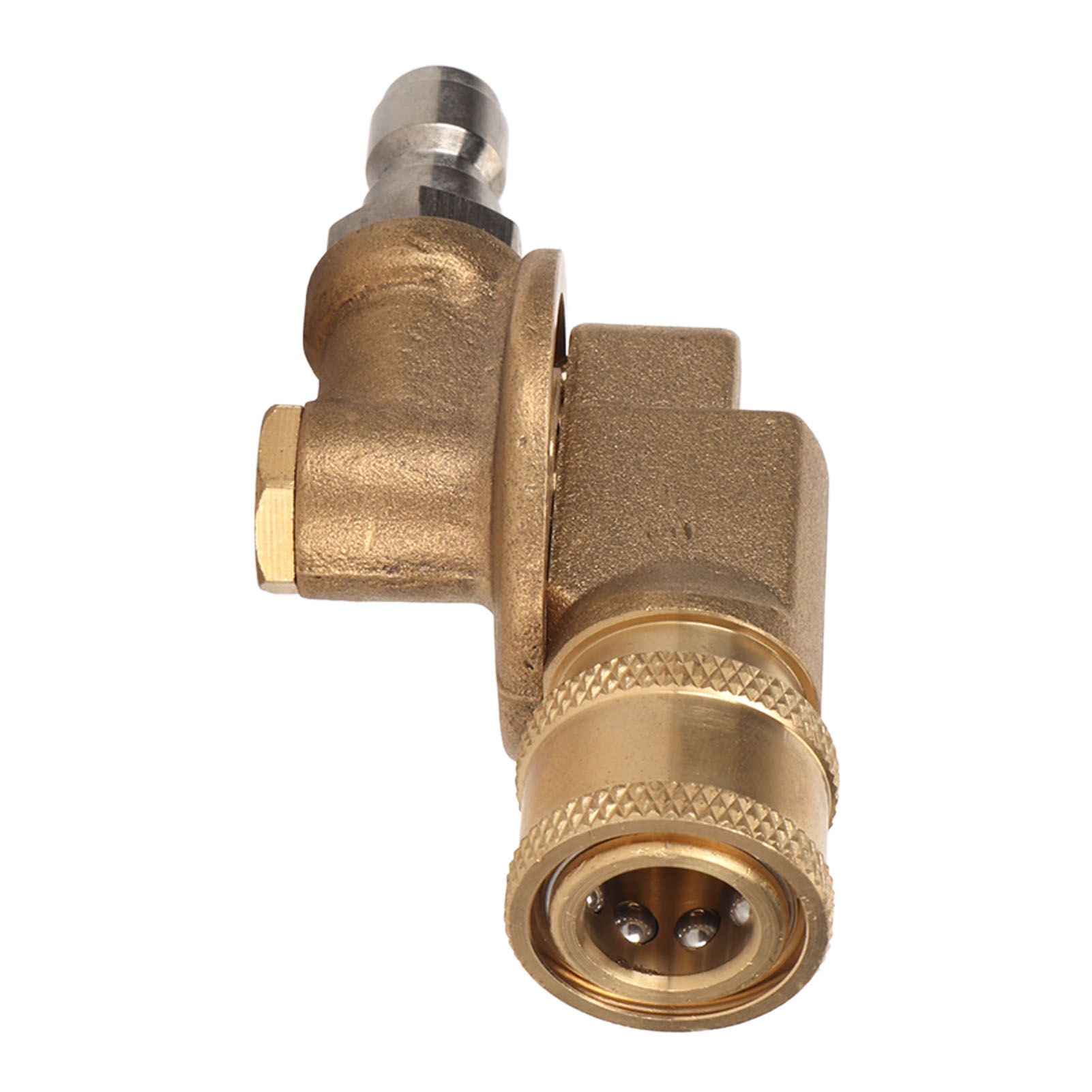 Quick Connecting Pivoting Coupler Attachment 1/4in for Pressure Washer Nozzle view 4