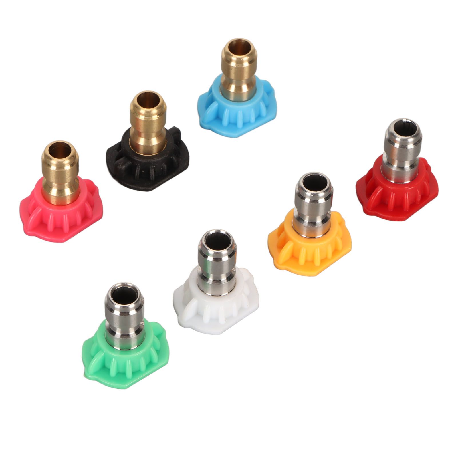 High Pressure Water Gun Nozzle 1/4 Inch 7 Colors Fan Shaped Multifunctional view 2