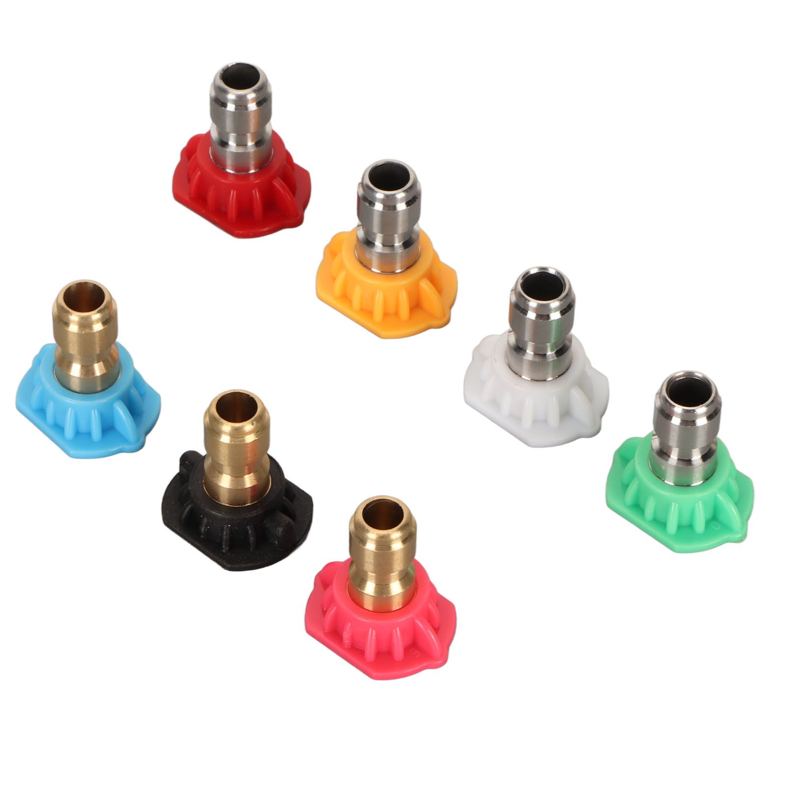High Pressure Water Gun Nozzle 1/4 Inch 7 Colors Fan Shaped Multifunctional view 3