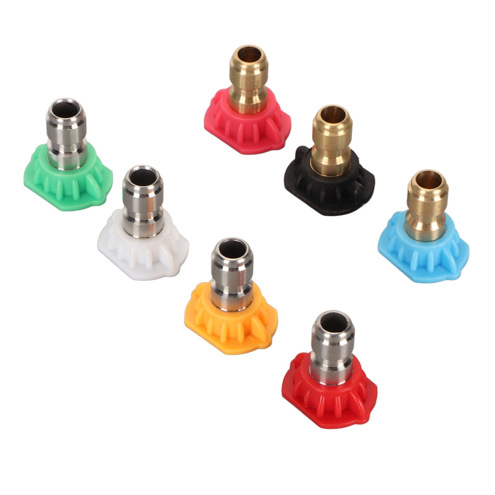 High Pressure Water Gun Nozzle 1/4 Inch 7 Colors Fan Shaped Multifunctional view 5