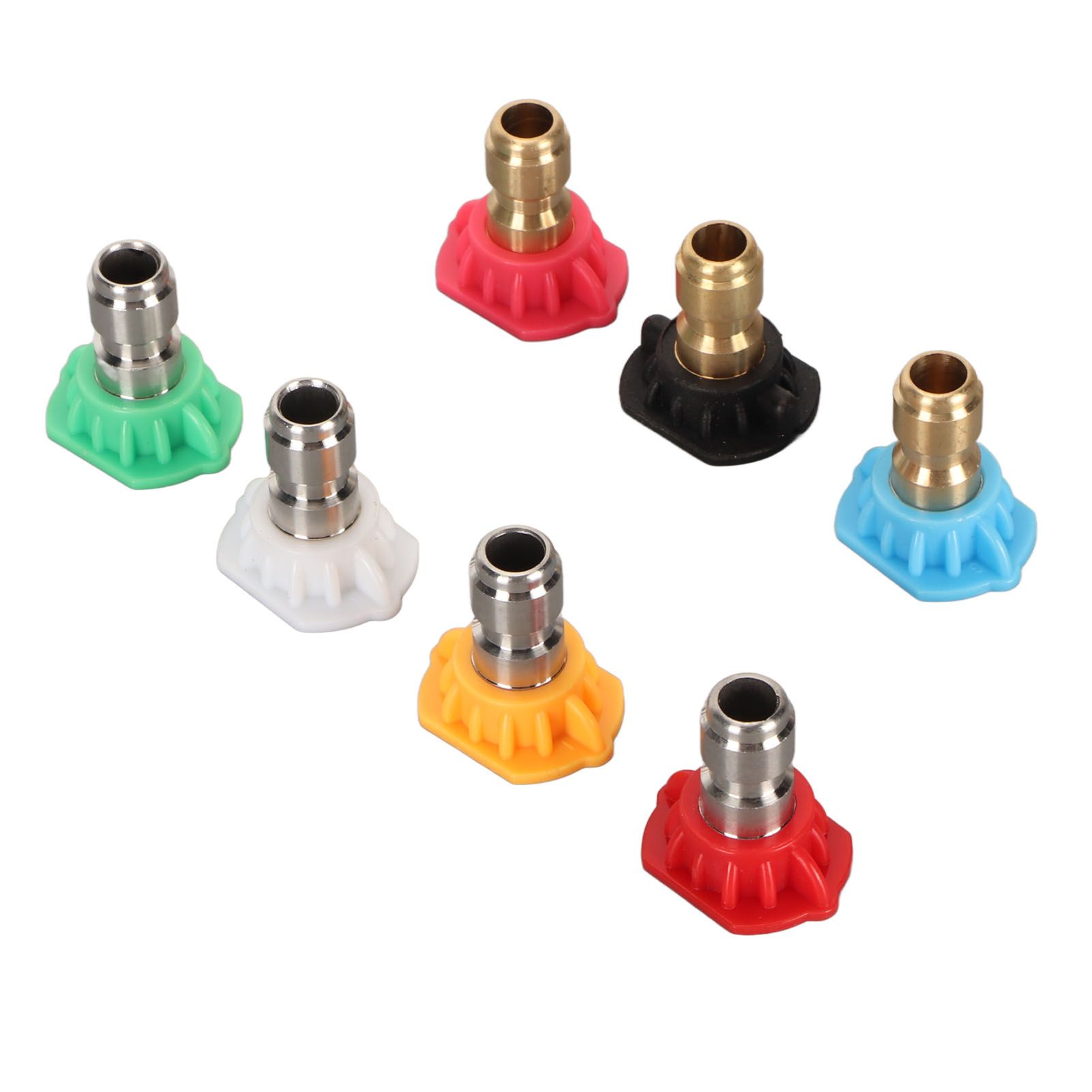 High Pressure Water Gun Nozzle 1/4 Inch 7 Colors Fan Shaped Multifunctional view 9