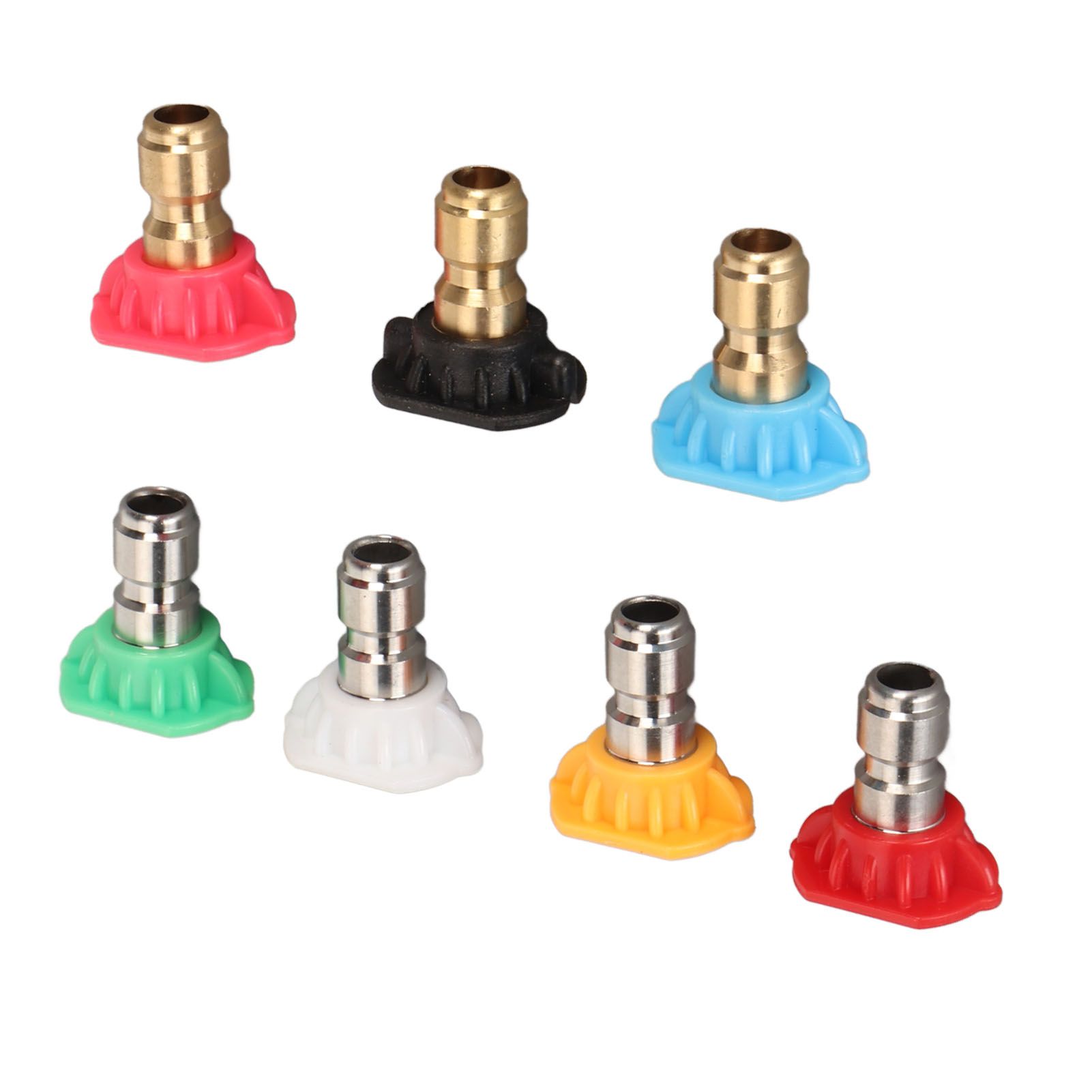High Pressure Water Gun Nozzle 1/4 Inch 7 Colors Fan Shaped Multifunctional view 15