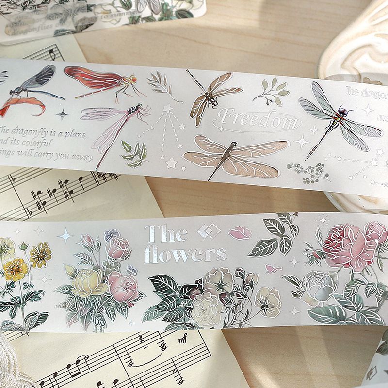 Decorative Tapes Strong Adhesion Silver Feather Plants Versatile Hand Account view 6