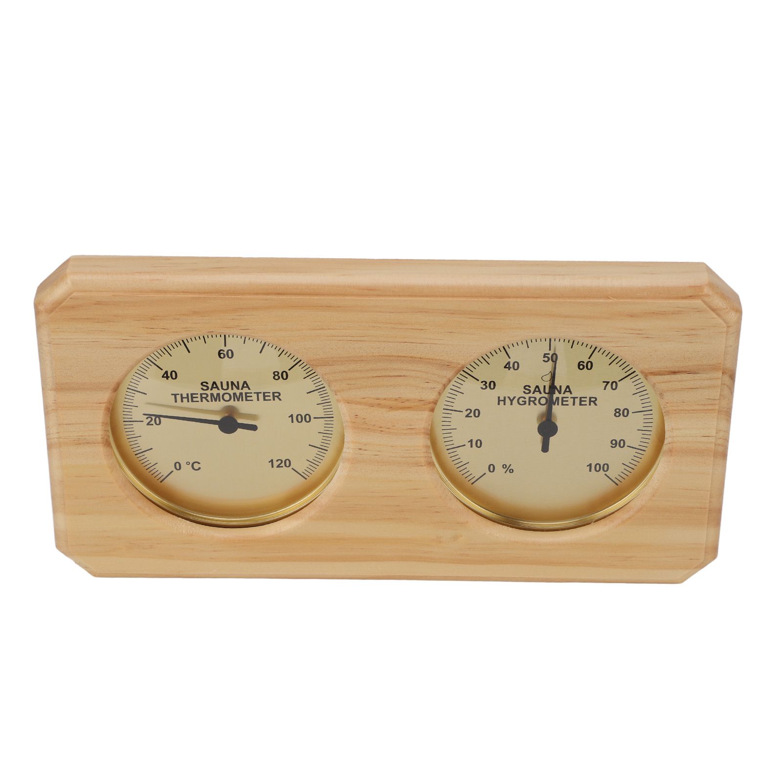 Wooden Sauna Thermometer Hygrometer 2 in 1 Humidity Temperature Measurement view 2